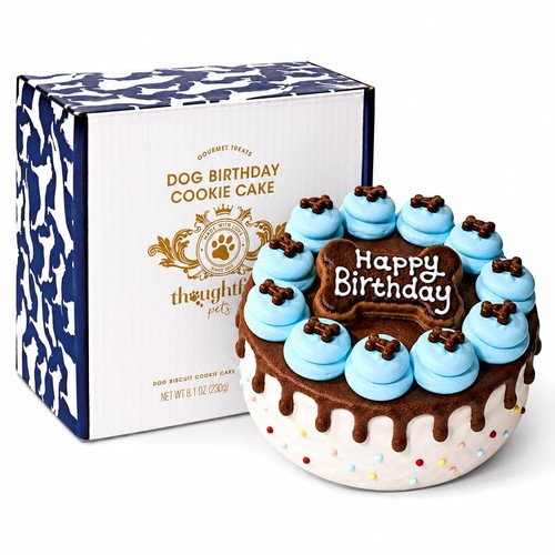Blue dog birthday - birthday, cookie