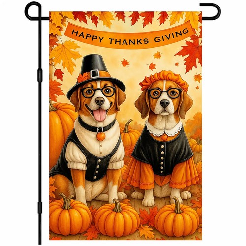 Thanksgiving beagle garden - beagle,