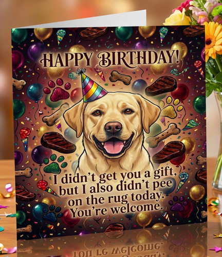 Funny birthday card from the - funny,