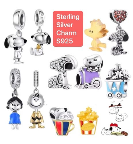 S925 sterling silver snoopys - s925,