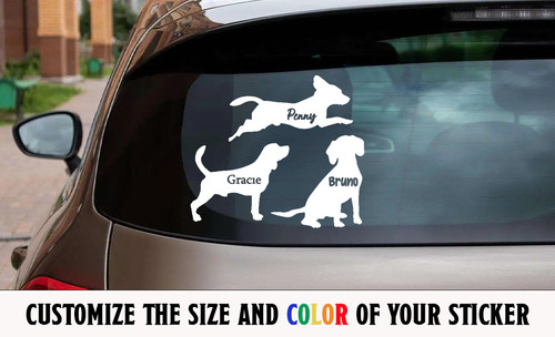 Personalized beagle vinyl - beagle,