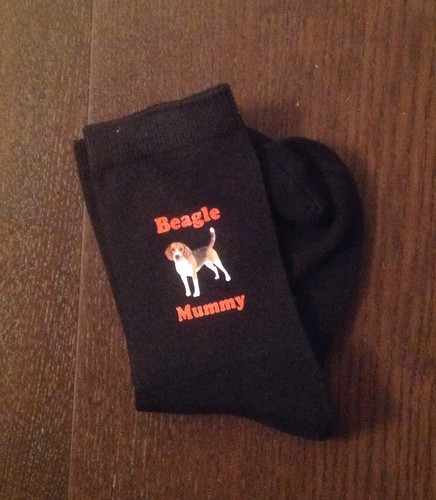 Beagle mummy printed socks mum - mummy,