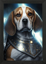 Beagle Warrior Framed Wall Art