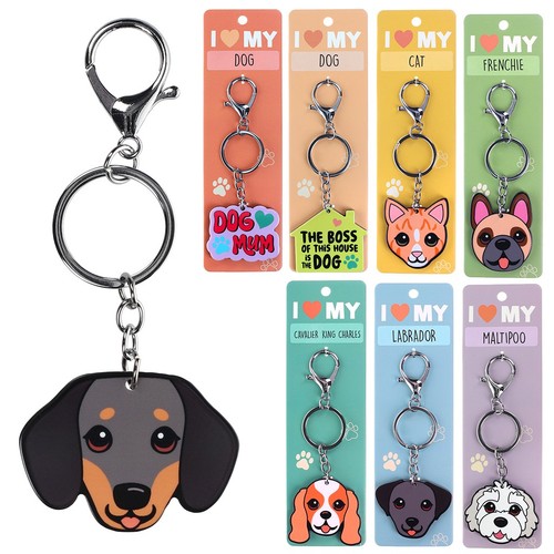 Dog cat breed keyring - breed, cute