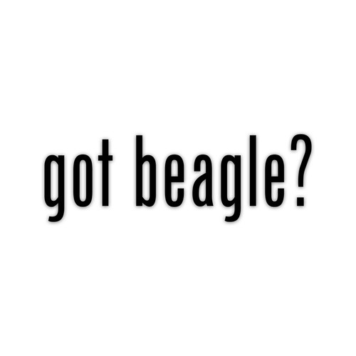 Got beagle vinyl sticker die - got,