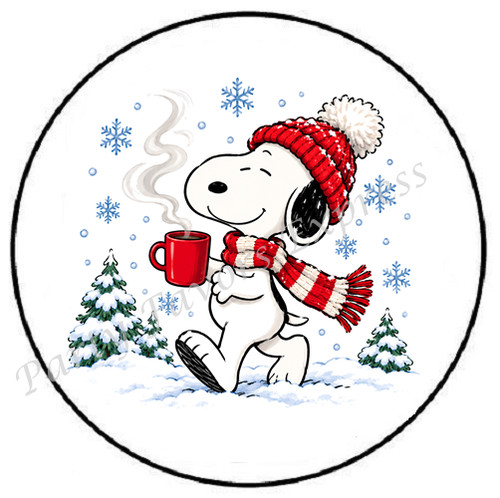 Beagle winter christmas - beagle,