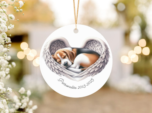 Beagle aluminium ornament - aluminium,