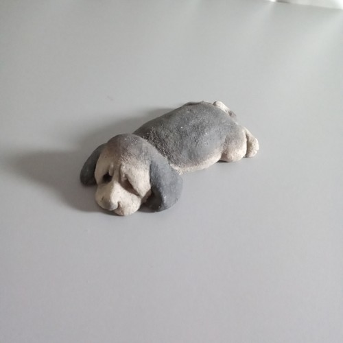 Vintage clay sleeping - vintage,