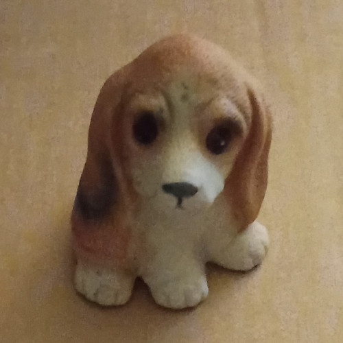 Beagle puppy porcelain - porcelain, dog