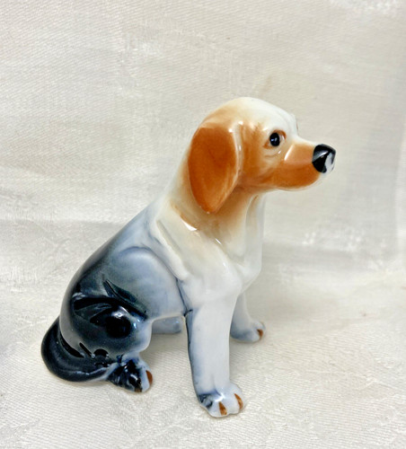 Dog figurine porcelain lego - figurine,