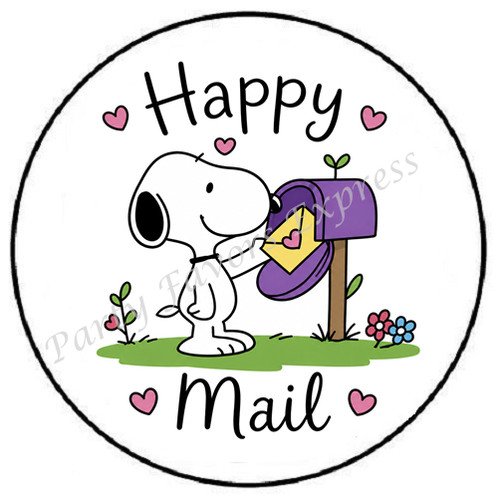 Happy mail beagle envelope - happy,