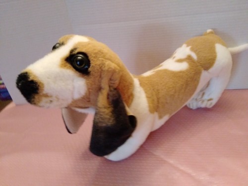 Plush stuffed animal basset - plush,