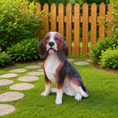 Lifelike beagle dog - beagle, statue