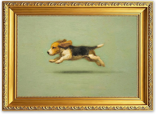 Vintage gold framed running - vintage,