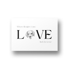Beagle Dog Love Print - Gift