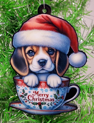 Beagle dog pup - cup, holiday
