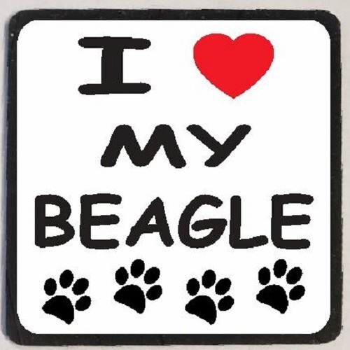 Love beagle refrigerator - love,
