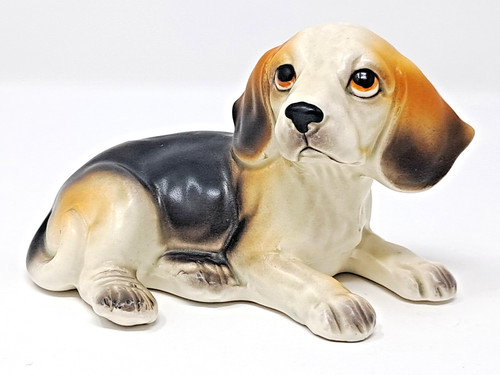 Lefton beagle t ceramic - beagle, 2.75"